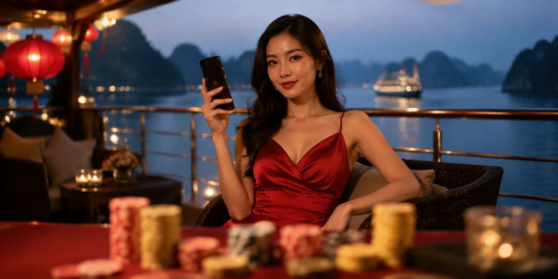 Người dùng Hạ Long trải nghiệm jackpot mobile trên thuyền trong lễ hội