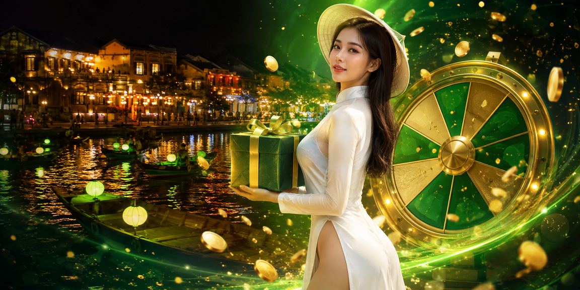 Người chơi thư giãn tại Hội An mặc áo dài truyền thống, tham gia casino trực tuyến với tinh thần giải trí có trách nhiệm